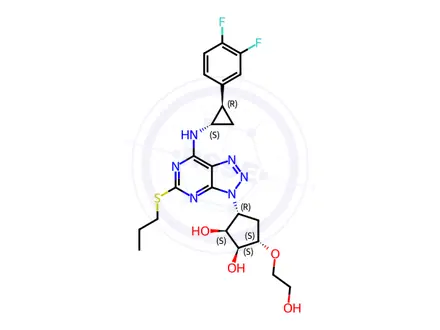 Chemical structure of Ticagrelor Impurity K