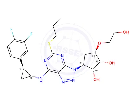 Chemical structure of Ticagrelor Impurity L