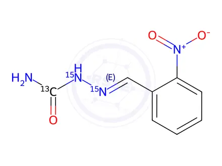 Chemical structure of 2-NP-SCA 13C,15N2
