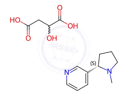 Chemical structure of Nicotine Malate