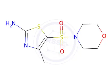 Chemical structure of 4-Methyl-5-(morpholinosulfonyl)thiazol-2-amine