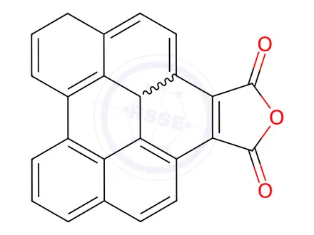 Chemical structure of Naphtho[2',1',8':3,4,5]pyreno[1,2-c]furan-1,3-dione