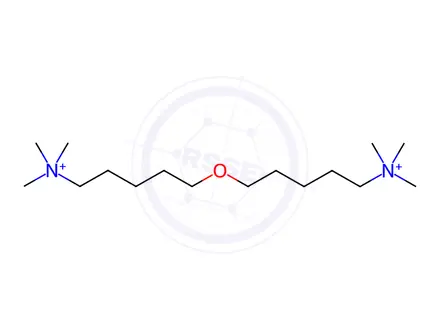 Chemical structure of trimethyl-[5-(5-trimethylammoniopentoxy)pentyl]azanium dibromide