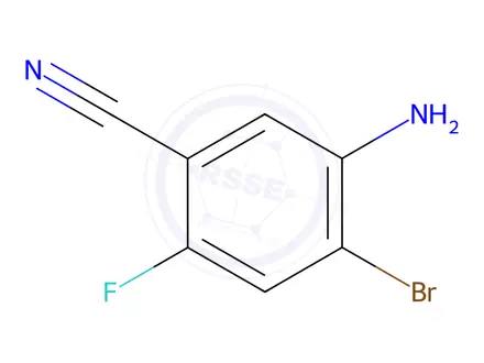 Chemical structure of 5-Amino-4-bromo-2-fluorobenzonitrile