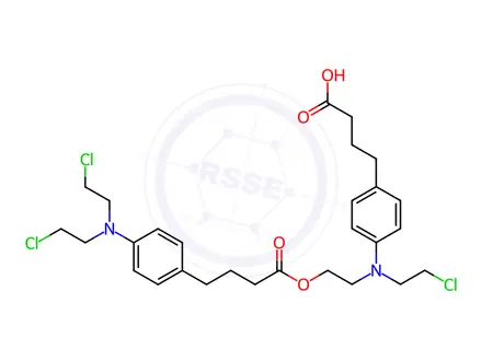 Chemical structure of Chlorambucil Dimer Impurity