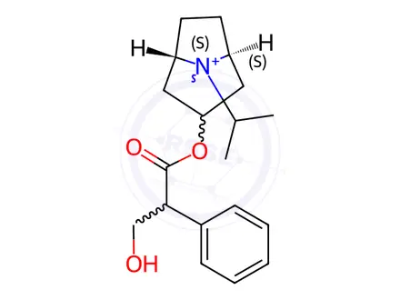 Chemical structure of Ipratropium bromide monohydrate