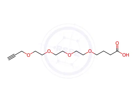 Chemical structure of 4,7,10,13-Tetraoxaheptadec-1-yn-17-oic acid