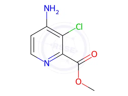 Chemical structure of 4-Amino-3-chloropicolinic Acid Methyl Ester