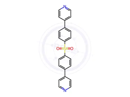 Chemical structure of 4,4'-(Sulfonylbis(4,1-phenylene))dipyridine