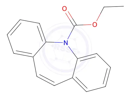 Chemical structure of Ethyl 5H-dibenzo[b,f]azepine-5-carboxylate