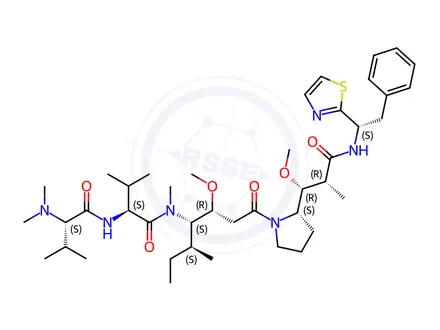 Chemical structure of Dolastatin 10