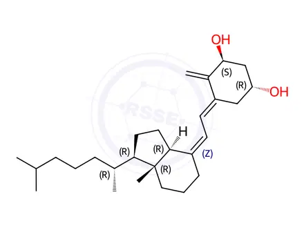 Chemical structure of (1R,3S,E)-5-(2-((1R,3aS,7aR,Z)-7a-Methyl-1-((R)-6-methylheptan-2-yl)octahydro-4H-inden-4-ylidene)ethylidene)-4-methylenecyclohexane-1,3-diol