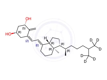 Chemical structure of Alfacalcidol-[D6]