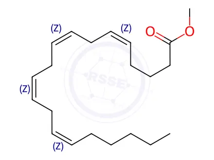 Chemical structure of Methyl cis-5,8,11,14-eicosatetraenoate