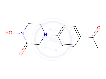 Chemical structure of 4-(4-Acetylphenyl)-1-hydroxypiperazin-2-one