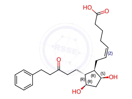 Chemical structure of 15-Keto Latanoprost Acid