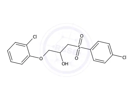 Chemical structure of 1-(4-Chlorobenzenesulfonyl)-3-(2-chlorophenoxy)propan-2-ol