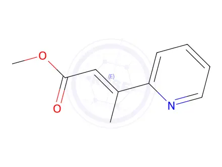 Chemical structure of methyl 3-(pyridin-2-yl)but-2-enoate