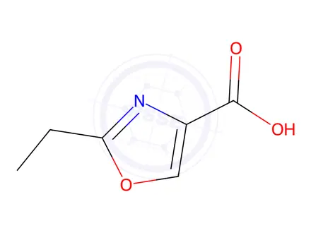 Chemical structure of 2-ethyl-1,3-oxazole-4-carboxylic acid