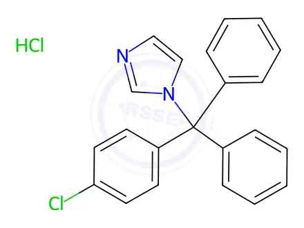 Chemical structure of Clotrimazole Impurity 1 (Hydrochloride)