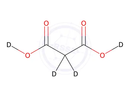 Chemical structure of Malonic Acid D4