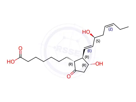 Chemical structure of δ17-Prostaglandin E1