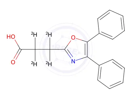 Chemical structure of Oxaprozin D4