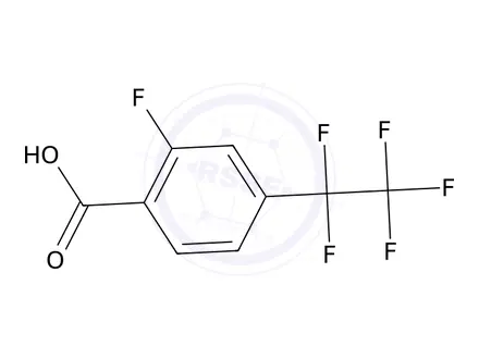 Chemical structure of 2-Fluoro-4-(perfluoroethyl)benzoic acid