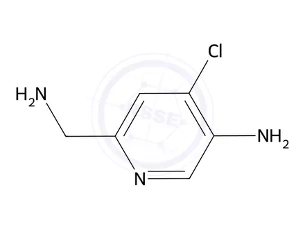 Chemical structure of 6-(Aminomethyl)-4-chloropyridin-3-amine