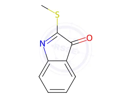 Chemical structure of 2-(Methylthio)-3H-indol-3-one