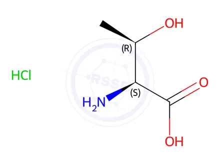 Chemical structure of L-Threonine hydrochloride