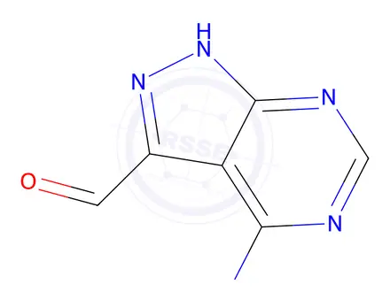 Chemical structure of 4-Amino-1H-pyrazolo[3,4-d] pyrimidine-3-carbaldehyde