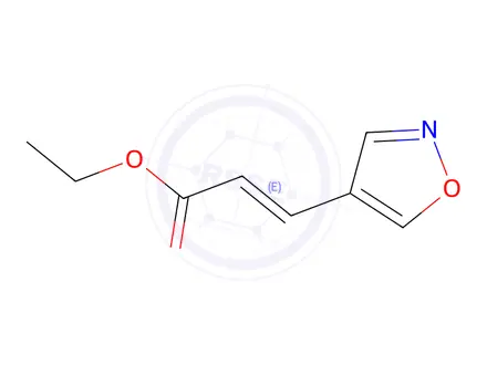 Chemical structure of 2-Propenoicacid,3-(4-isoxazolyl)-,ethylester(9CI)