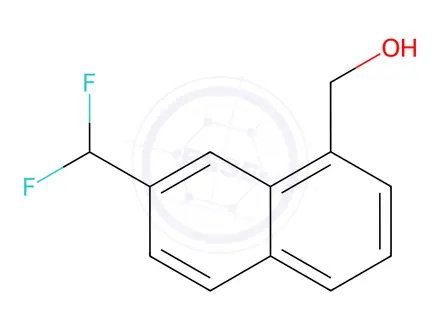 Chemical structure of 2-(Difluoromethyl)naphthalene-8-methanol