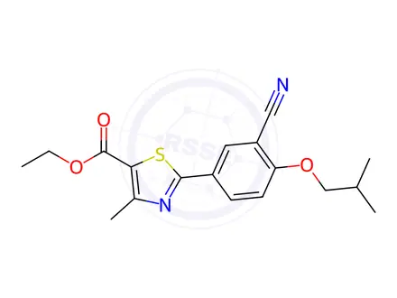 Chemical structure of Febuxostat Ethyl Ester
