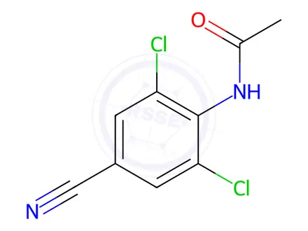 Chemical structure of N-(2,6-Dichloro-4-cyanophenyl)acetamide