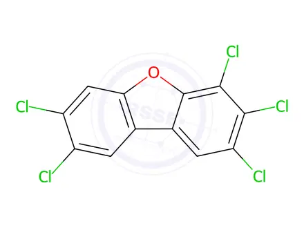 Chemical structure of 2,3,4,7,8-Pentachlorodibenzofuran