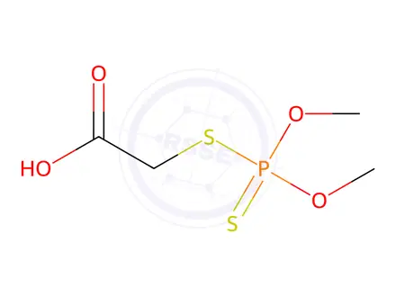 Chemical structure of [(Dimethoxyphosphinothioyl)thio]acetic acid