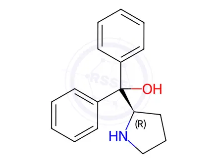 Chemical structure of (R)-(+)-Alpha,Alpha-Diphenyl-2-Pyrrolidinemethanol