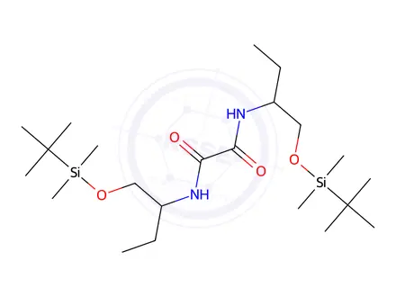 Chemical structure of N,N inverted exclamation mark -Bis[(1S)-1-[[[(1,1-dimethylethyl)dimethylsilyl]oxy]methyl]propyl]ethanediamide