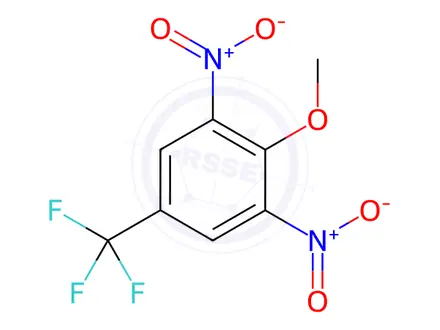 Chemical structure of 2-Methoxy-1,3-dinitro-5-(trifluoromethyl)benzene