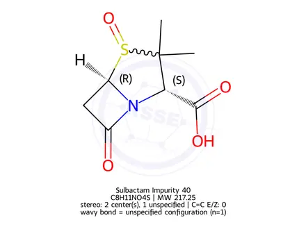 Chemical structure of Sulbactam Impurity 40