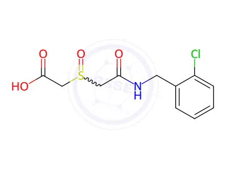 Chemical structure of 2-({2-[(2-chlorobenzyl)amino]-2-oxoethyl}sulfinyl)acetic acid