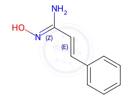 Chemical structure of N'-hydroxycinnamimidamide
