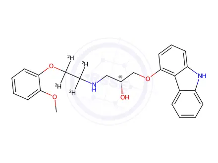 Chemical structure of R-Carvedilol-d4