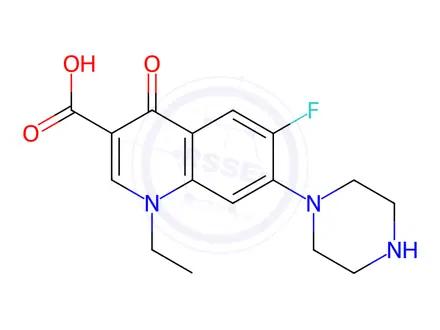 Chemical structure of Norfloxacin
