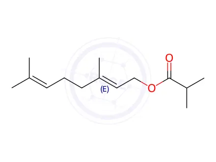 Chemical structure of Geranyl Isobutyrate
