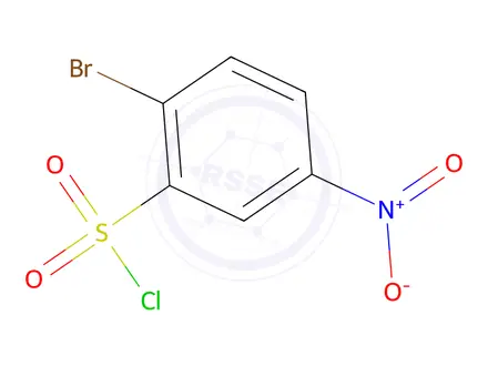 Chemical structure of 2-Bromo-5-Nitrobenzenesulphonyl Chloride
