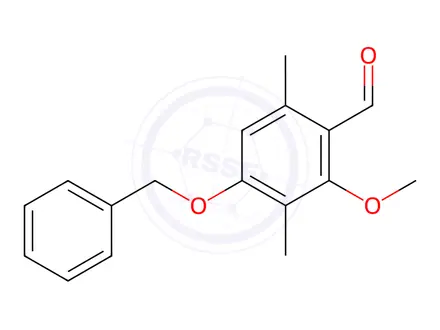 Chemical structure of 2-Methoxy-3,6-dimethyl-4-(benzyloxy)benzaldehyde