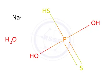 Chemical structure of SODIUM DITHIOPHOSPHATE TRIBASIC HYDRATED